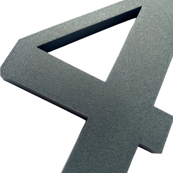 Dekorativní zrnitá textura číslo popisné 4 antracit