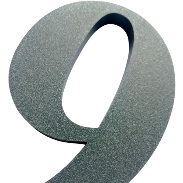 Dekorativní zrnitá textura číslo popisné 9 antracit