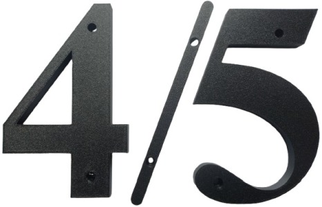 Dekorativní zrnitý povrch lomítko na čísla domovní popisná
