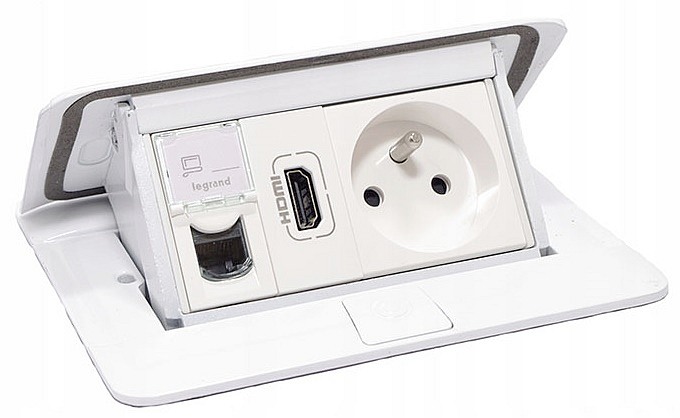 Použití HDMI zásuvky v POPUP rámečku Legrand