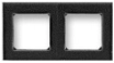 Rámeček ABB LEVIT 3901H-A05020 63 jednonásobný onyx/kouřově černá