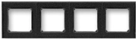 Rámeček ABB LEVIT 3901H-A05040 63 jednonásobný onyx/kouřově černá