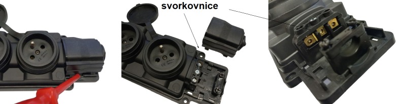 Odejmutí krytky a detail svorkovnice Malpro