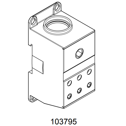 Noark 103795 PDB 1P CU/AL 1x6 400/350A Svorkovnice 1Pólová CU/AL 1 vstup x 6 výstupů 400/350A