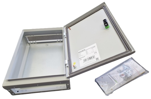Noark 110565 IP66 oceloplechové rozvodnice MHS 40 30 20, rozměry 400x300x200 mm