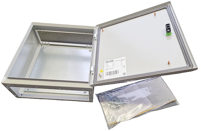 Noark 110567 IP66 oceloplechové rozvodnice MHS 40 40 20, rozměry 400x400x200 mm