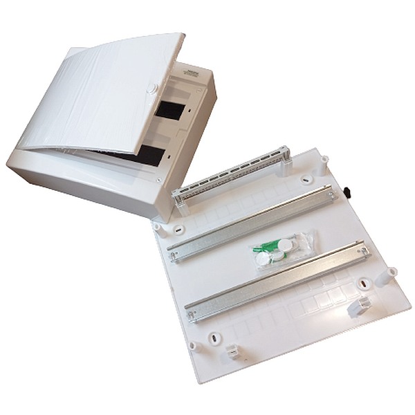 Noark 101508 PNS 2x18W Plastová rozvodnice, bílé dveře, montáž na omítku, IP40, 2 řady, 2x18 modulů