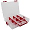 Ideal Box Plastový organizér XL 28,5 x 21,2 x 4,7 cm transparentní/červená
