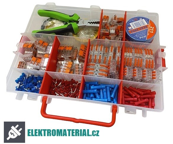 Sada pro elektrikáře pro práci s kabely 3x1,5 a 3x2,5 mm2