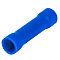 Tracon KTH Izolované Cu lisovací spojky, modré, pocínované 2,5mm2, (L=25mm, d1=2,7mm), PVC