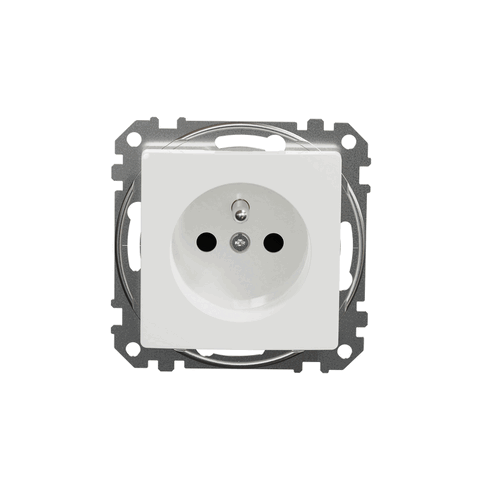 SCHNEIDER SDD111011 SEDNA Zásuvka 230V 16A clonky šroubová, bílá