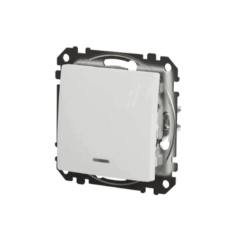 SCHNEIDER SDD111101L SEDNA Spínač jednopólový ř.1 or.kontrolka, bílá