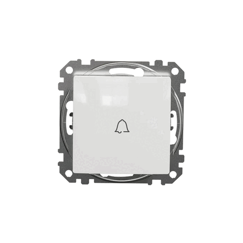 SCHNEIDER SDD111131 SEDNA Tlačítko 1/0 "zvonek", bílá