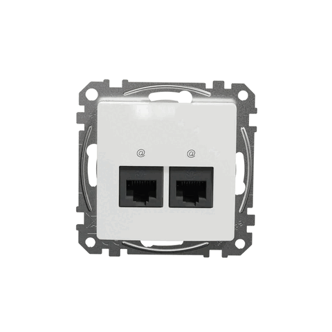 SCHNEIDER SDD111452 SEDNA Datová zásuvka 2xRJ45 kat. 5e UTP, bílá