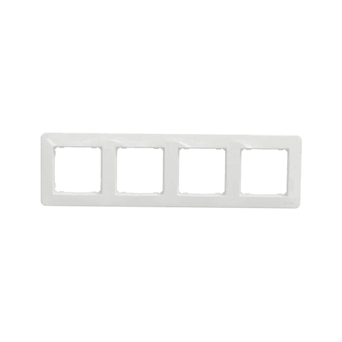 SCHNEIDER SDD311804 SEDNA Rámeček čtyřnásobný, bílá