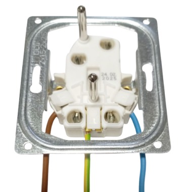 Zapojení zásuvky ABB Tango 5519A-A02357 - přední strana