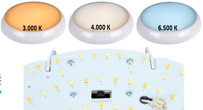 Tracon ADAM12W  - Nástenná LED svítidla, s vyšším krytím IP 54 série ADAM s možností nastavení teploty barev výrobce Tracon