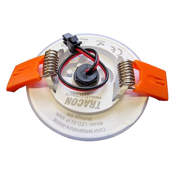 Tracon LED-DLIP-6NW Podhledové kulaté LED svítidlo , se zvýšeným krytím 230 VAC, 6 W, 4000 K, 420 lm, IP66, EEI=G