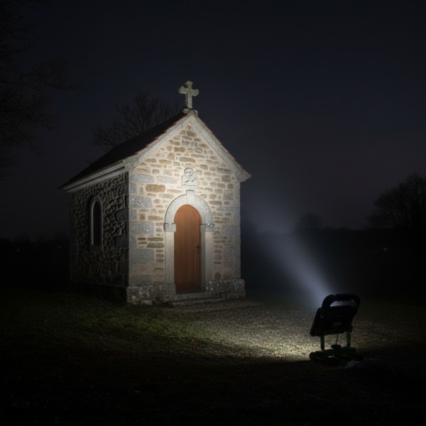 Tracon RSMDAF20W přenosný bateriový reflektor pro krátkodobé nasvětlení kostela, kapličky