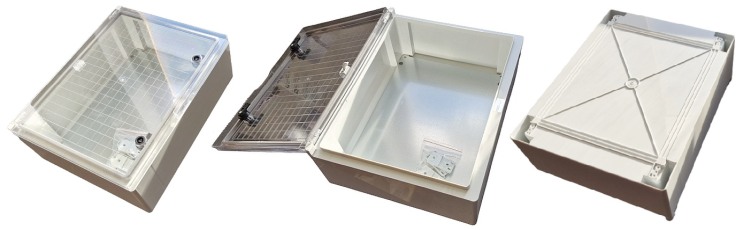 Tracon TME504018T Univerzální plastový box s průhlednými dvířky