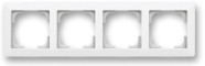 ABB 3901T-A00040 240 ZONI Rámeček čtyřnásobný, pro vodorovnou i svislou montáž matně bílá