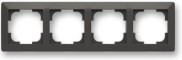 ABB 3901T-A00040 237 ZONI Rámeček čtyřnásobný, pro vodorovnou i svislou montáž matně černá