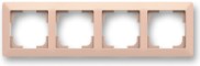 ABB 3901T-A00040 242 ZONI Rámeček čtyřnásobný, pro vodorovnou i svislou montáž pudrová