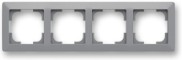 ABB 3901T-A00040 241 ZONI Rámeček čtyřnásobný, pro vodorovnou i svislou montáž šedá