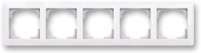 ABB 3901T-A00050 500 ZONI Rámeček pětinásobný, pro vodorovnou i svislou montáž bílá