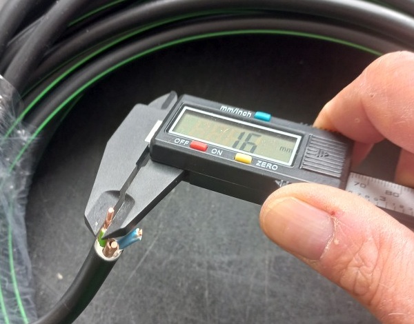 Výpočet průměru kabelu z udávaného průřezu