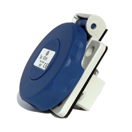 Průmyslová zásuvka vestavná VZG 16C 230V, IP67, 16A , 3-pól s clonkami