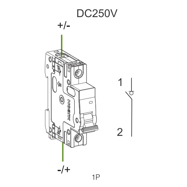 Noark 101752 DC Vypínač Ex9IP 1P 50A