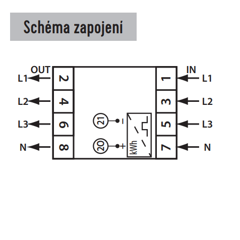 SEZ EDIN 111L Elektroměr 5-45 A, 1 tarif, 1 fázový, LCD displej, 1M/DIN