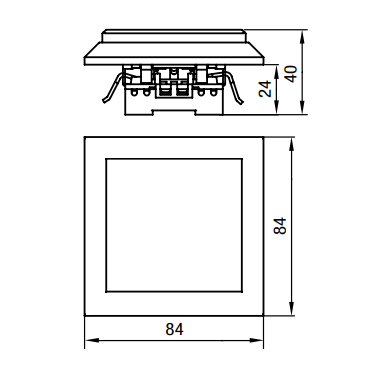 ELITE -  Dvojitý sériový spínač - bílá šipky žal