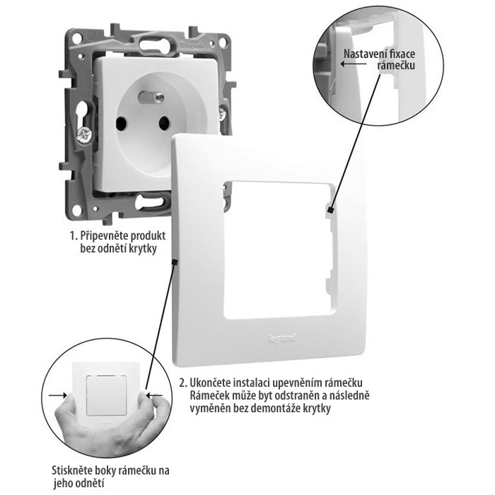Legrand Niloé vypínač č.5 bílý 764506
