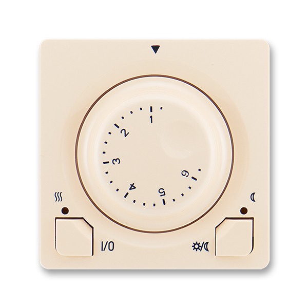 Kryt termostatu Swing ABB 3292G-A10101 C1 univerzální s otočným nastavením teploty krémový