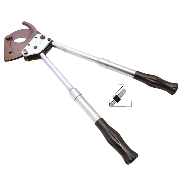 Řezací ráčnové kleště Tracon RKV700 na CU a AL kabely