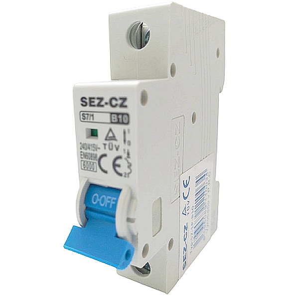 SEZ S71-B10 Jistič jednopólový charakteristika B, 10A, 6kA