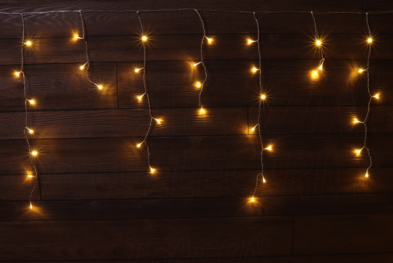 Tracon CHRIOB10WW LED vánoční světelný závěs"rampouch", venkovní/vnitřní, 5+10m