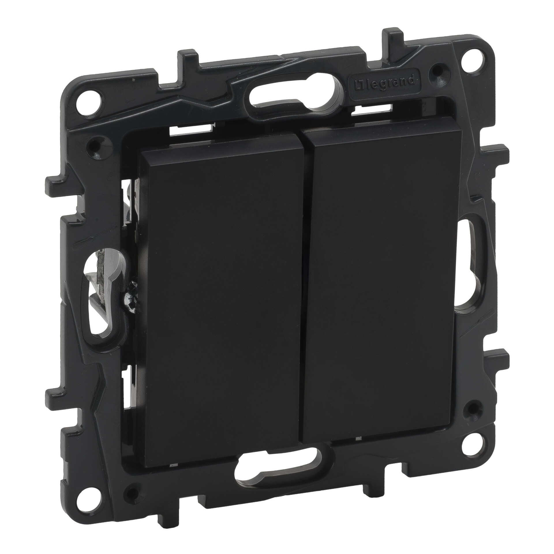 LEGRAND 863508 Niloé STEP střídavý dvojitý vypínač řazení č.5B 6+6 černý