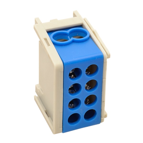 Tracon FLE-16K Rozvodná odbočná svorka, modráprůběžná 2×16mm2 / 2×16mm2, 400VAC, 76A