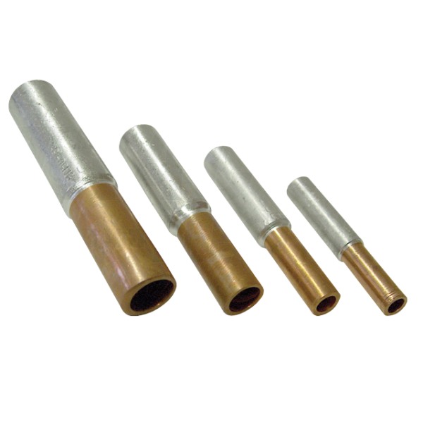 Tracon RT50/70 Neizolované Cu-Al lisovací kabelové spojky 50/70mm2, (d1=9,5mm, d2=11mm)