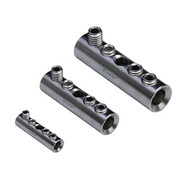 Tracon THCS70 Neizolované kabelové spojky,šroubovací, pocínované 70mm2, (d1=12mm, L=51mm)