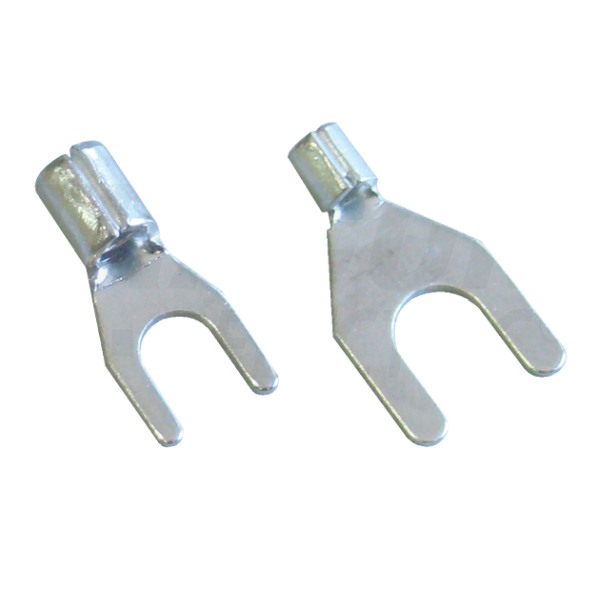 Tracon V10-5 Neizolované Cu lisovací kabelové vidlice 10mm2, M5, (d1=4,5mm, d2=5,3mm)