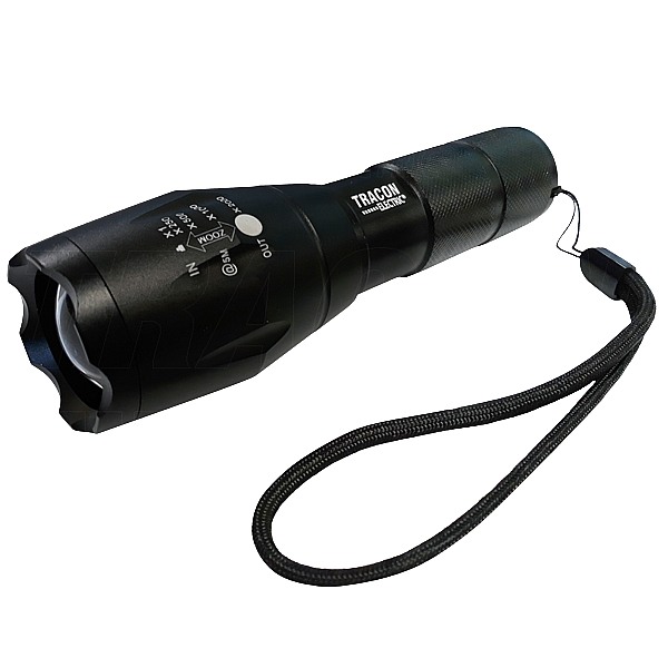 Tracon KL600B Akumulátorová ruční LED svítilnas nastavitelným fokusem 4,5 W, 500 lm, 3 h, 3,7 V, 1500 mAh 18650 Li-Ion