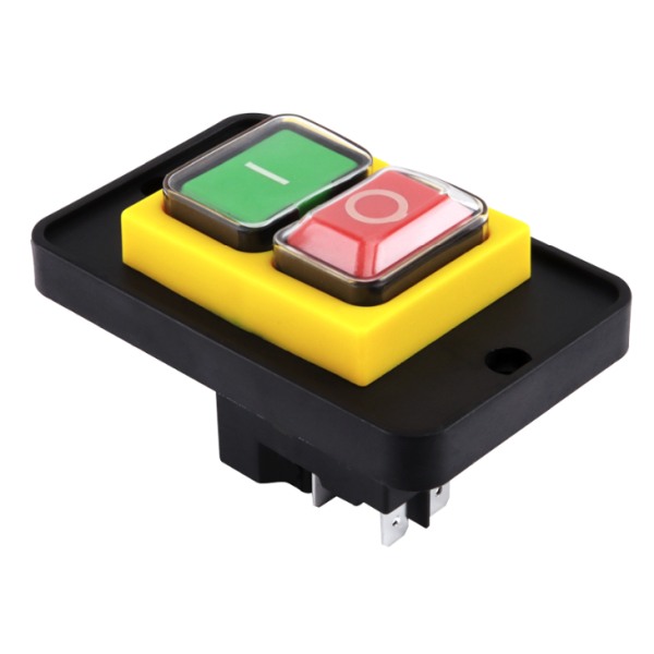 Tracon SSTM-02 Bezpečnostní tlačítko, základní provedení 4PIN, 230VAC, 12A/AC3, IP54, 6,3×0,8