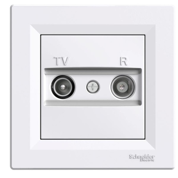 Schneider EPH3300121 Asfora Zásuvka TV-R, koncová - bílá