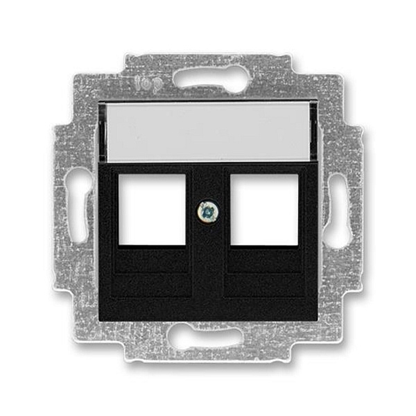 ABB 5014H-A01018 63, LEVIT Kryt zásuvky komun, př, (2x); onyx