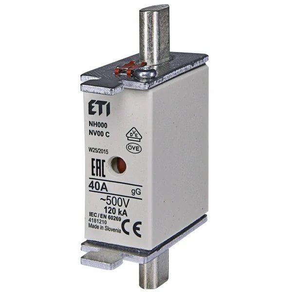 ETI 004181210 Pojistka nožová NV 00 C KOMBI 500V 40A gL-gG