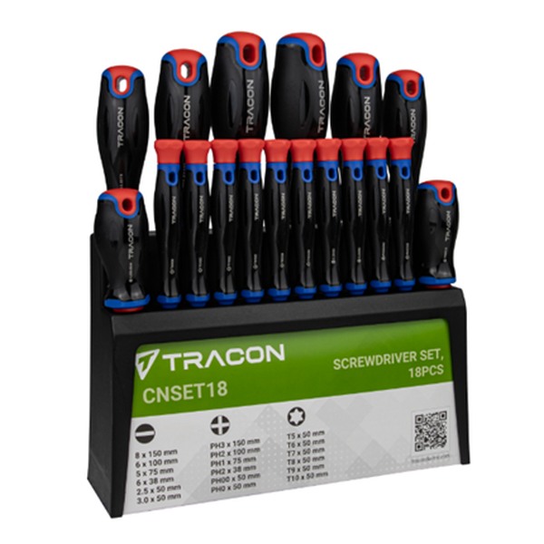 Tracon CNSET18 Sada šroubováků 18pcs